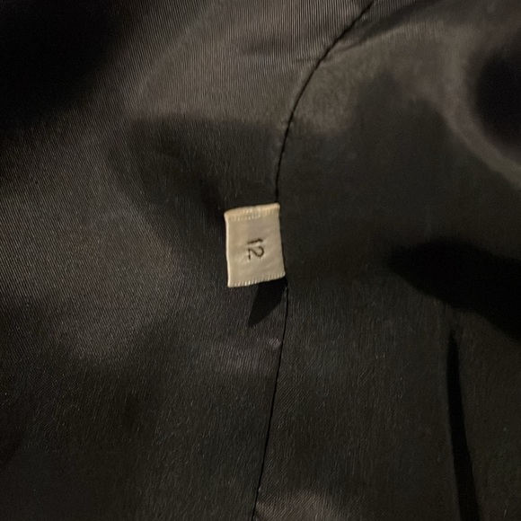 Doncaster Vintage Black & White Size 12 Blazer Jacket Silk EUC Business Casual - Picture 8 of 10